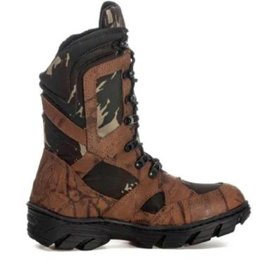 Imagem de Bota Adventure Militar Masculina Couro Legítimo Palmilha Gel-Masculino