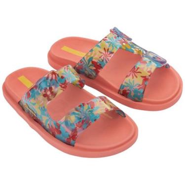Imagem de Chinelo Ipanema Slide Infantil Follow Print 27029 25/33, Laranja, Amar
