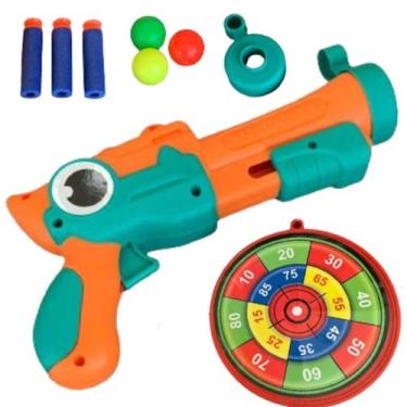 Imagem de Arminha de Brinquedo Infantil Pistola Com Dardos E Alvo - Europio