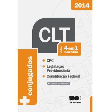 Imagem de Livro - CLT - Códigos 4 em 1 - Conjugados: CPC, Legislação Previdenciária e Constituição Federal - 9ª Edição/2014