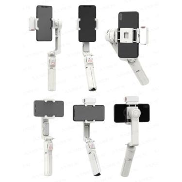 Imagem de Estabilizador de celular Gimbal Axnen A10 - Multi mode com tripé e sistema anti-vibração (Branco)