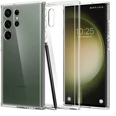 Imagem de Capa Capinha Hybrid Space Anti-Impacto Clear P/ Samsung Galaxy S23 Ultra