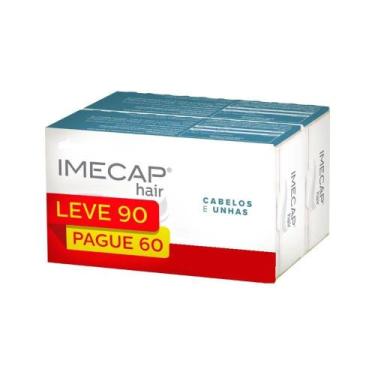 Imagem de Imecap Hair Cabelos E Unhas Kit 90 Cápsulas 7898244720036 Fqm