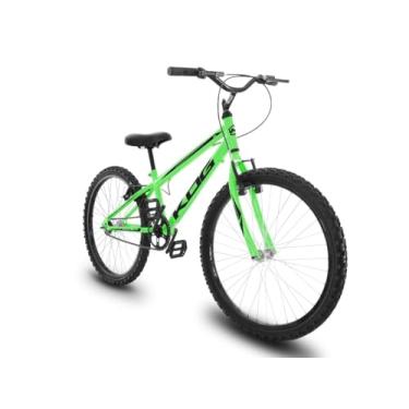 Imagem de Bicicleta Infantil Masculina Aro 24 KOG Alumínio Rebaixada,Verde Neon Preto