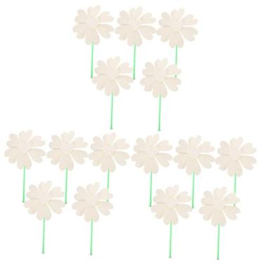Imagem de ibasenice 15 Peças Pintura Moinho De Vento Cataventos De Papel DIY Cataventos DIY Para Crianças DIY Artesanato Em Branco Crianças Brinquedos Ao Ar Livre Cataventos Artesanato Para Crianças
