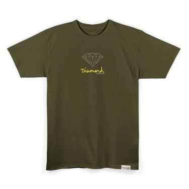 Imagem de Camiseta Diamond Small Brilliant Logo Tee - Military Green - Diamond S
