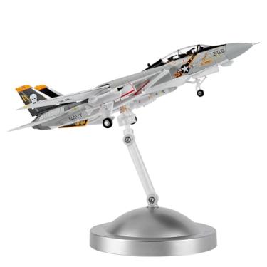 Imagem de HANGHANG 1:100 Military Model Plane F-14 Tomcat Jolly Rogers Alloy Fighter Plane Model,Model Airplane for Collection and Gift.