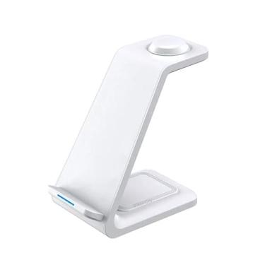 Imagem de Waillynice Carregador de viagem sem fio 30W 3 em 1 para Samsung Galaxy S23 S22 Ultra Watch 6/5/4 Active 1 2 Buds 2 Pro/Pro estação de carregamento rápido (branco para Samsung)