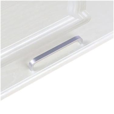 Imagem de Armário de porta de cozinha alça reta puxar botões de porta de ferragem e alças de alumínio de melhoria da casa, 128mmhollow