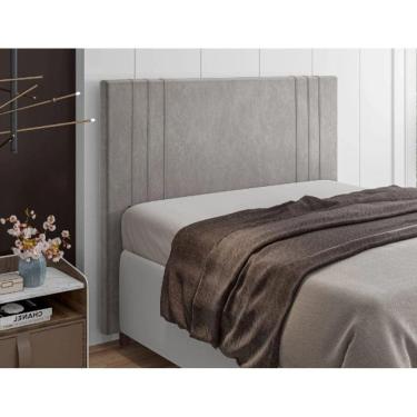 Imagem de Cabeceira Queen 1,60 Italian Flex Ferrara Cinza Claro (Prata)