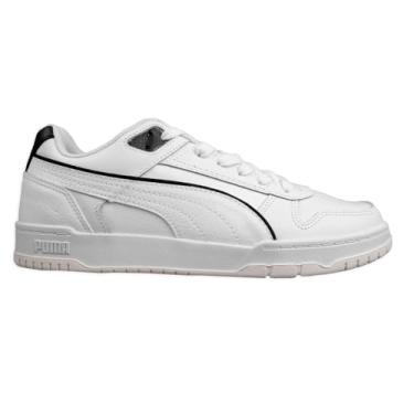 Imagem de TENIS FEMININO PUMA GAME LOW RBD BDP Cor:Branco/Preto;Tamanho:38