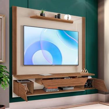 Imagem de Painel Ripado TV 60 Polegadas Off White Noce Apolo 1.8 Shop JM