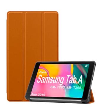 Imagem de Capa Smart Case Para Tablet Samsung Galaxy Tab A8 8.0" Sm-T290 / Sm-T295 Ano 2019 Premium - Alamo (MOSTARDA)