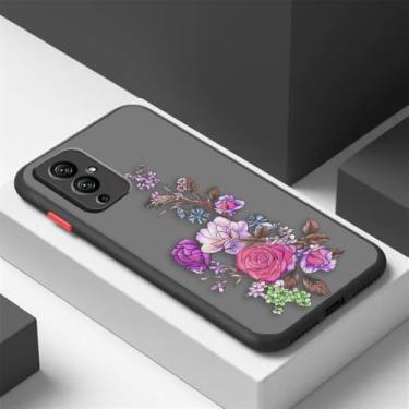 Imagem de Capa de telefone fosca para Oneplus 10 9 8T 8 7 7T 6 6T 5 5T PRO NORD CE 2 N10 N100 5G Capa lindas flores coloridas, SFBLA08, para Oneplus Nord 2 5G