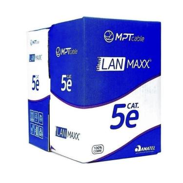Imagem de Cabo De Rede Cat 5e Mpt Interno 305 Metros U/utp 4p X 24awg | Azul