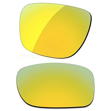 Imagem de LenzReborn Lente polarizada de substituição para óculos de sol Oakley Fuel Cell OO9096 - Amarelo dourado - polarizado espelhado