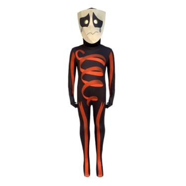 Imagem de FATIANLEE The Amazing Digital Circus costume for kids Pomni Costumes Jumpsuit with mask Jax Halloween costume for 3-13 old (Gangle, 4-5 years)