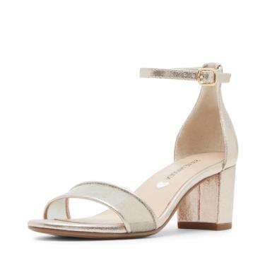 Imagem de Steve Madden Girls Shoes Sandália de salto Carrson, Malha dourada, 3 Little Kid