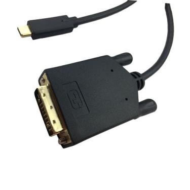 Imagem de Cabo USB-c Para Dvi 1,8m USB Type-c 3.1 Thunderbolt 3 p/ Dvi - HDMatte