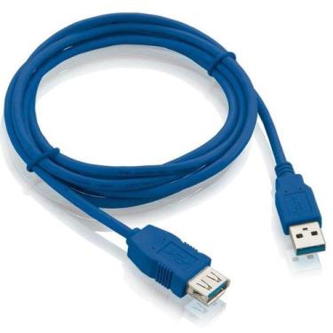 Imagem de Cabo Extensor Usb 3.0 Azul 1,5M - Tebera