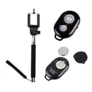 Imagem de Bastão Self Pau De Selfie Monopod Com Controle Bluetooth - oem