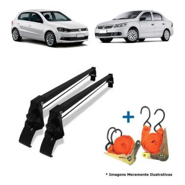 Imagem de Rack De Teto Gol E Voyage G5 G6 G7 4 Pts + 2 Cintas Catraca - VHIP