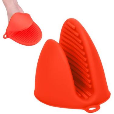 Imagem de Luva de Silicone para cozinha Bico de Pato térmica proteção queimadura
