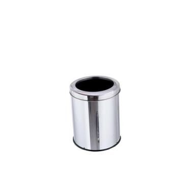 Imagem de Lixeira Para Banheiro 15 Litros Cesto De Lixo Inox Cozinha - Aldinox