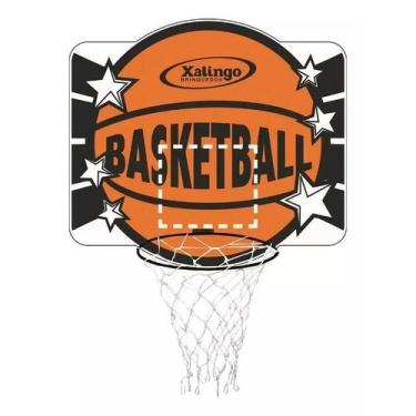 Imagem de Tabela de Basquete Basketball Em Madeira Com Aro e Rede Xalingo - Ref 