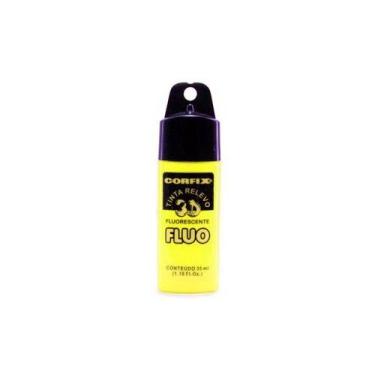 Imagem de Tinta Relevo 3d Fluo Fluorescente 35ml 1002 Amarelo Limão - CORFIX