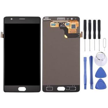 Imagem de Substituição do Ecrã para o OnePlus Para o OnePlus 3T com o Digitizer Full Assembly OEM LCD Screen (preto) ecrãs móveis