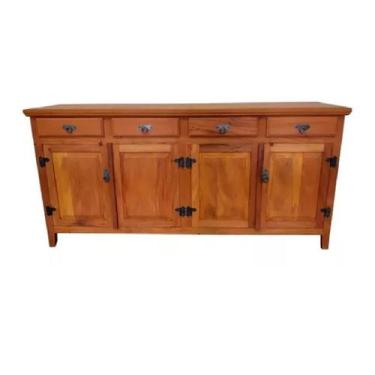 Imagem de Balcão Arcais Armario Buffet 2m Madeira Demolição Peroba Rosa Natural 