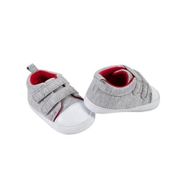 Imagem de Gerber Sapatos de berço unissex para bebês, recém-nascidos, neutros, meninos e meninas, 0 – 9 meses, Cinza neutro, 6-9 Months Infant
