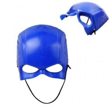 Imagem de Mascara Capitão Azul América 15x14x5cm - 134733 - Toymaster