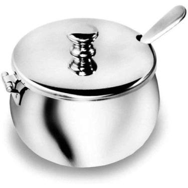 Imagem de Kit 2 Açucareiros de Mesa Em Inox Luxo 300ml  - Ke Home