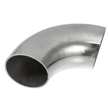 Imagem de TUCKBOLD Tubo de cotovelo curva mandril 90 graus OD 4.4 cm polegadas 304 aço inoxidável reutilizável | tubo de escape cotovelo escada corrimão tubo 1 peça