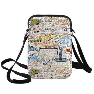 Imagem de BWWKTOP Sam Quotes Bolsa transversal Anel inspirado no filme Samwise Fans Bolsa de Ombro Sam Fans Anel de Presente Merch Filme Merch, Worth Fighting Xk Bag