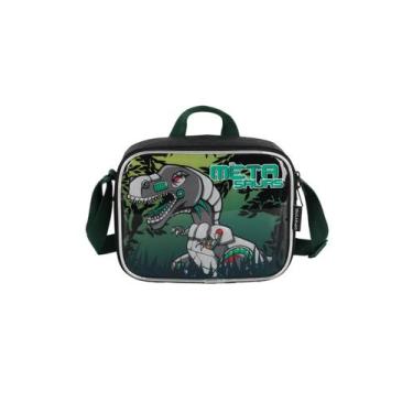 Imagem de Lancheira Térmica Masculina Escolar Infantil Luxcel Original, Verde