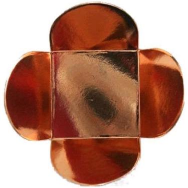 Imagem de Forminha para Doces 4 Pétalas (4cm x 4cm x 3cm) Bronze 50 unidades Ass