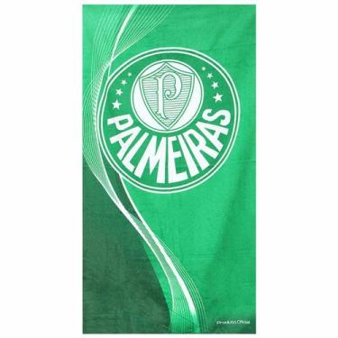 Imagem de Toalha Palmeiras Buettner Veludo Oficial, Único, Verde
