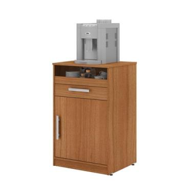 Imagem de Suporte p/ Cafeteira Bebedouro 2 Gav e Porta Obj. Montana - Pleno Móve