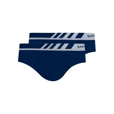 Imagem de Kit com 2 Cuecas Boxer Lupo 691-002, Azul marinho, XG
