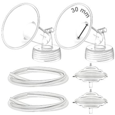 Imagem de Peças de bomba Maymom para Spectra S2 Spectra S1 Spectra 9 Plus Breastbombing, não peças de bomba de especificação original, substitua acessórios Spectra S2 e flange Spectra. Inc Flange Protetor de Fluxo Tubular, 30mm