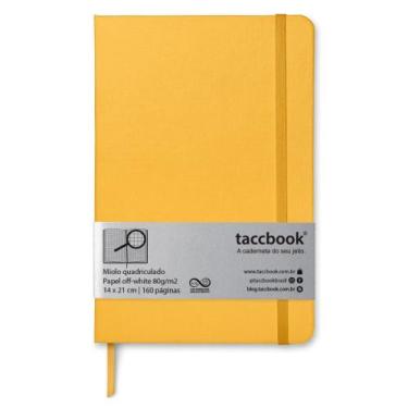 Imagem de Caderno Quadriculado taccbook Amarelo ouro 14x21 Ríg.