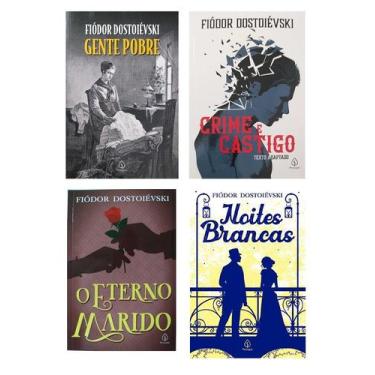 Imagem de Combo 4 Livros Físicos Fiodor Dostoiéviski Crime e Castigo - Ciranda C