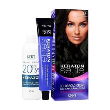 Imagem de Coloração Keraton Selfie 3.0 Castanho Escuro - Kert Profissional