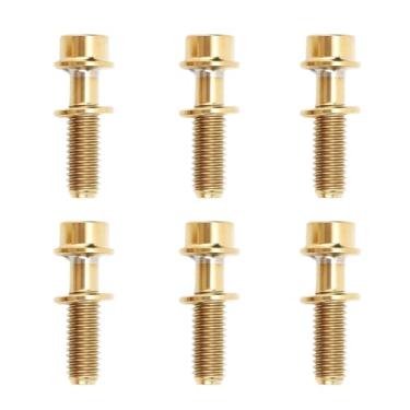 Imagem de Parafusos de Bicicleta, Parafuso de Haste de Guiador de Liga de Ti Com Arruela M5x18mm, Conexão Sólida à Prova de água, Parafusos de Bicicleta (Ouro)