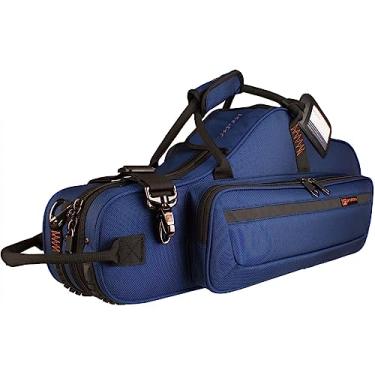 Imagem de Protec Capa para saxofone alto contornada PRO PAC com bolso para flauta, azul, modelo PB304CTBX