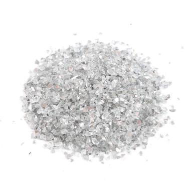 Imagem de Alan Stone Cascalho de vidro refletivo de alto brilho, pedras de fogo, gotas de fogo, pedrinhas de vidro de fogo, pedras, pedras, lascas para fogueira, aquário, jardim, 3-6 mm, 305 g (espelho lateral)