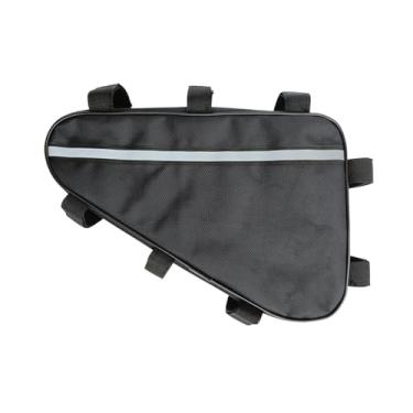 Imagem de Vaveren Bolsa de armazenamento para quadro de bicicleta, ferramenta de reparo, mala de selim, suprimentos com tiras reflexivas, bolsa triangular para, Style B